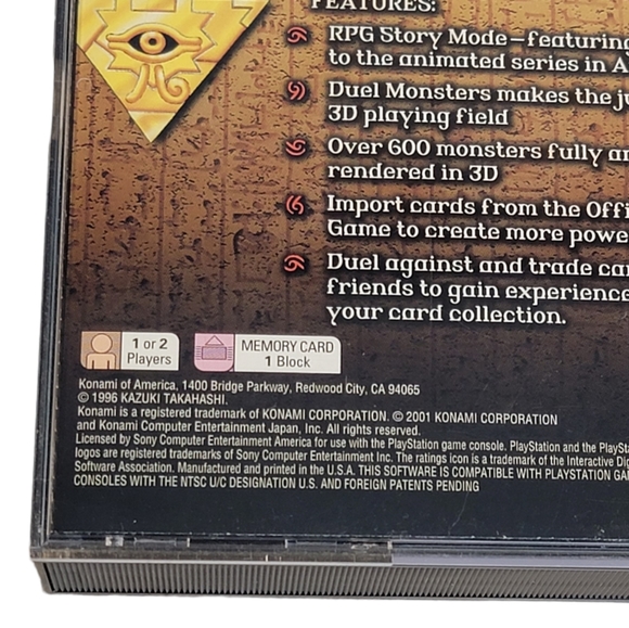 Sony Playstation 1 PS1 Yu-Gi-Oh Forbidden Memories Premium Video Game - Picture 6 of 9